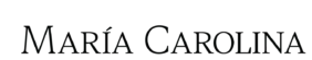 logo maríacarolina logo corto horizontal negro
